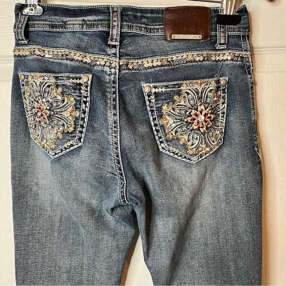Sexy Couture Boot Jeans Size 7 - Picture 1 of 10